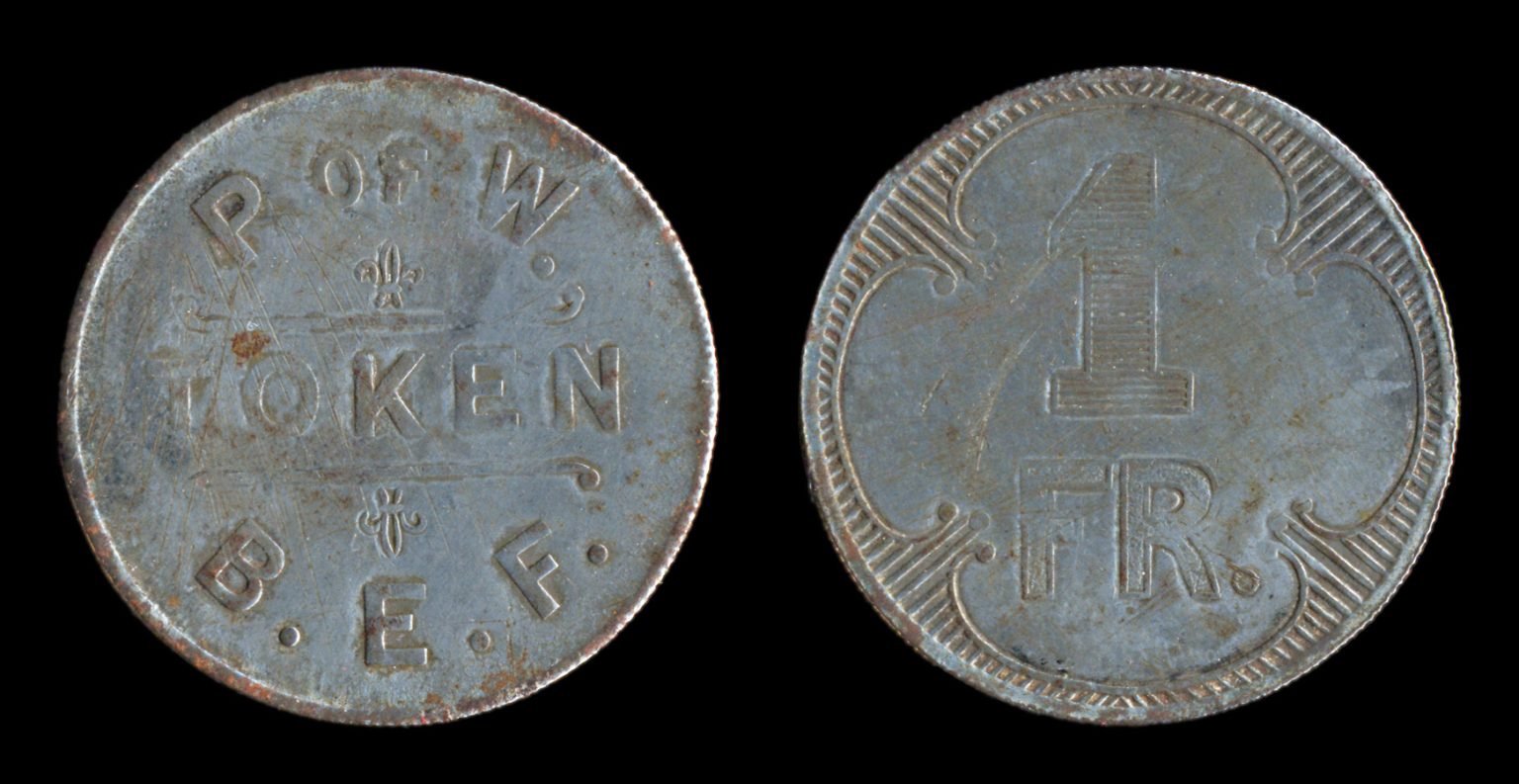 FRANCE BRITISH POW Camp token 1914-18 Mint.