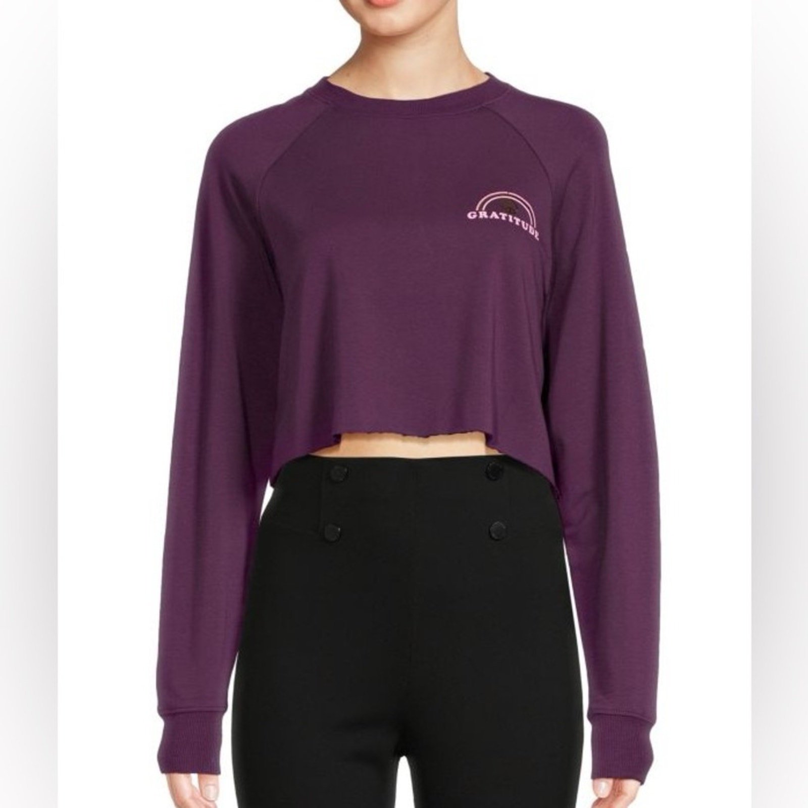 SPIRITUAL GANGSTER Cropped Sweatshirt sz M