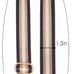 New High Quality Adjustable Removable Handbag Strap for Replacement Navy/Gold