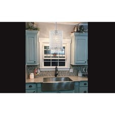 Mini Crystal Pendant Lighting 1 Light Modern Hanging Fixture Small Chandelier
