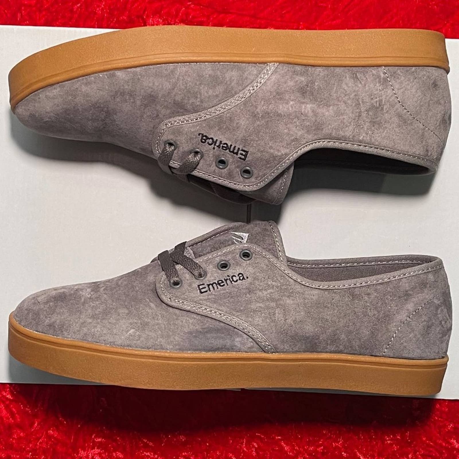 Emerica Grey Suede Lace Up 12