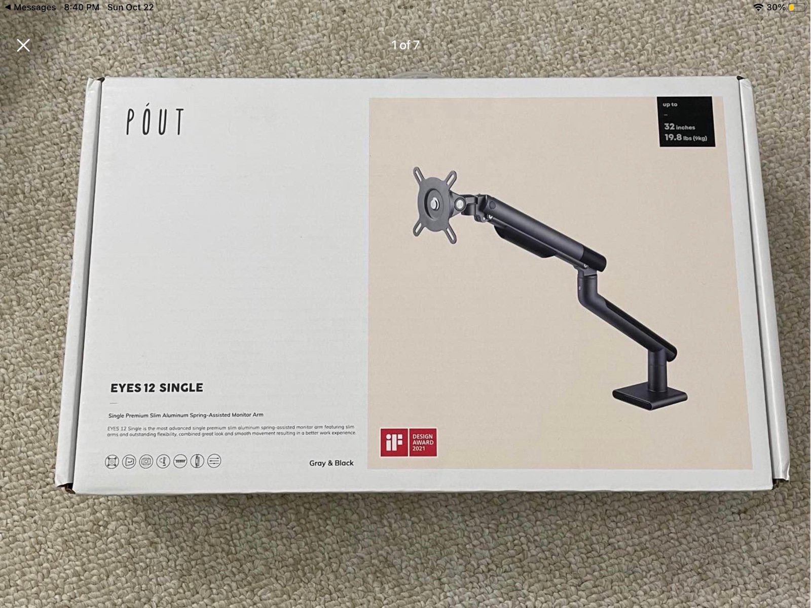 Eyes 12 single - monitor arm