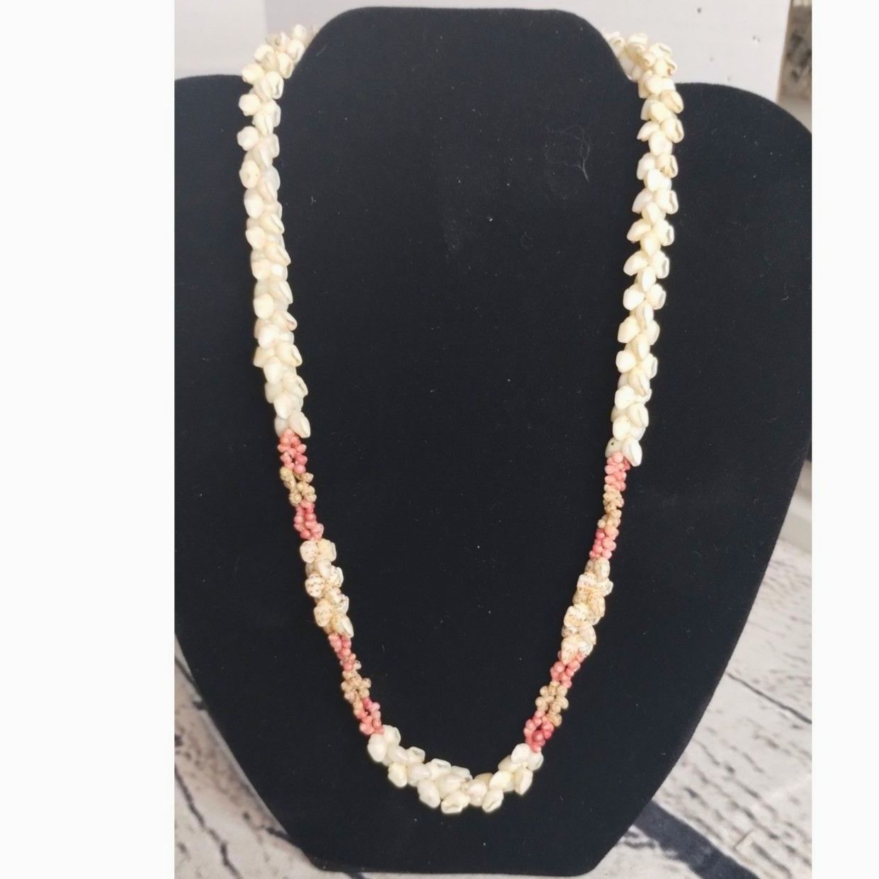 Hawaiian Niihau Shell Pikake Kipona Lei 19 | Hawaiian Shell Jewelry