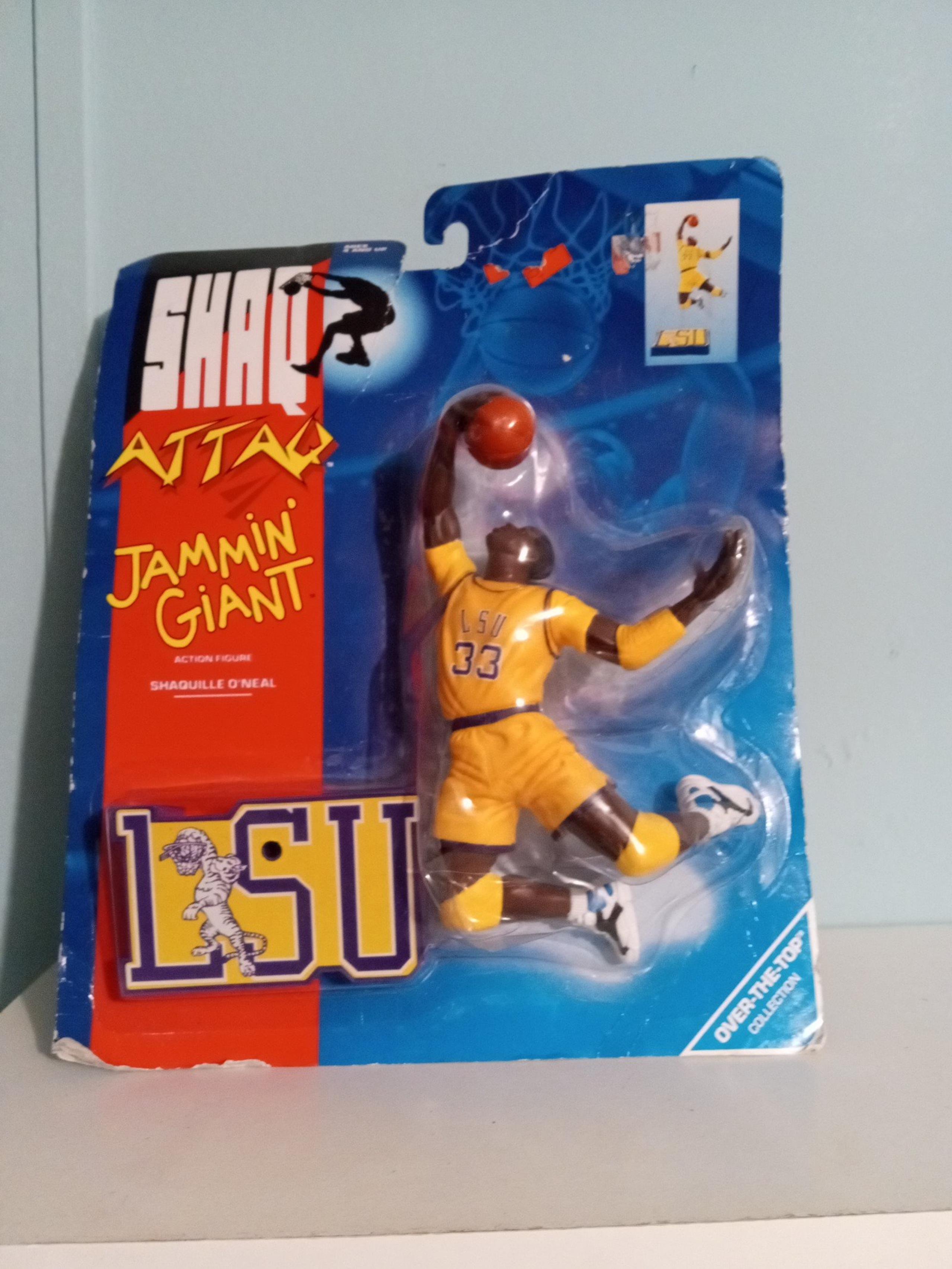 Kenner 1993 Shaq Attaq Figure LSU Jammin Giant.