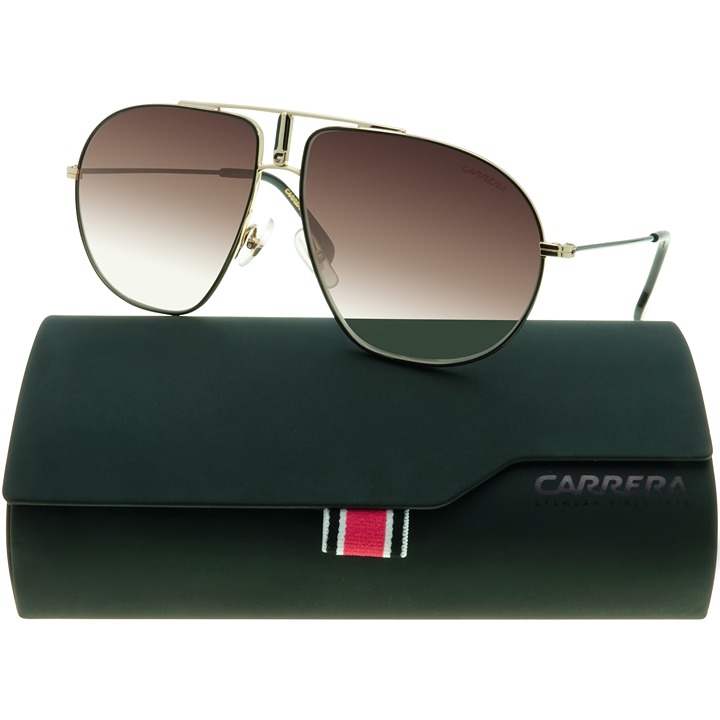 Carrera Pilot Sunglasses BOUND 2M2HA Gold Metal Aviator Brown Gradient Men's