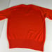 VTG 80s Logo 7 NFL Chicago Bears Knit Sweatshirt Small Orange Embroidered V Neck