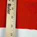 VTG 80s Logo 7 NFL Chicago Bears Knit Sweatshirt Small Orange Embroidered V Neck