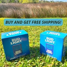 New Bud light Electric Mini Fridge Beverage Holder