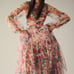 Anthropologie Mac Duggal Tiered Tulle Dress Size 8 MSRP 598