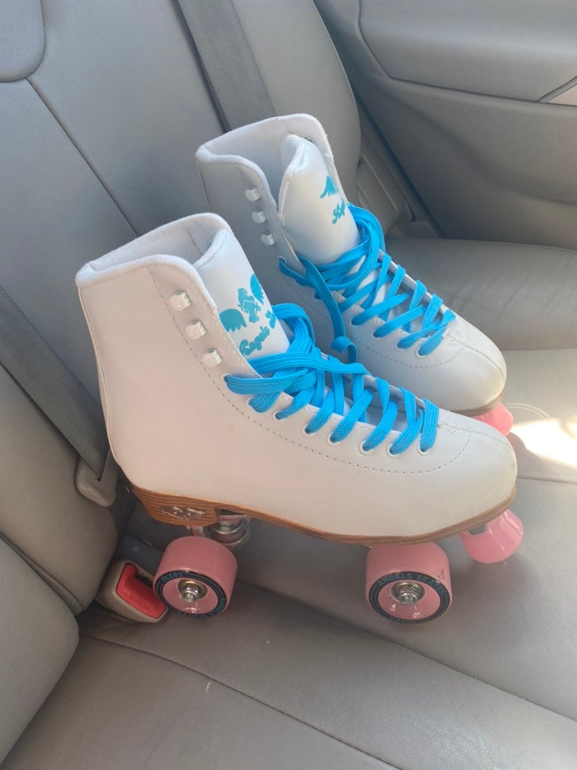 Angel skates cloud white roller skates 10