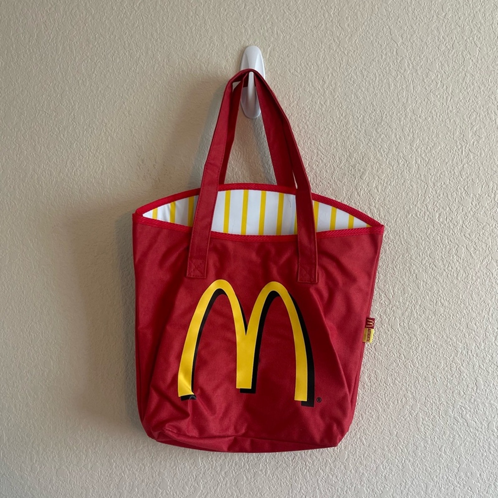 Y2K McDonald's French Fry Logo Tote Bag Shoulder Bag Red Yellow