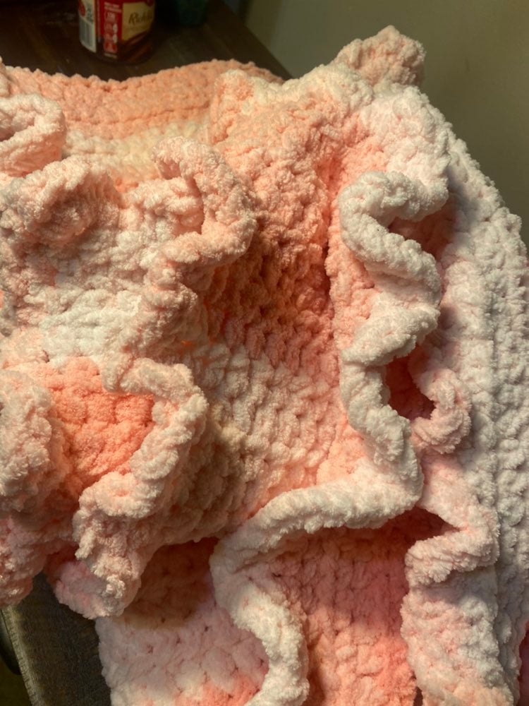 Pink baby blanket