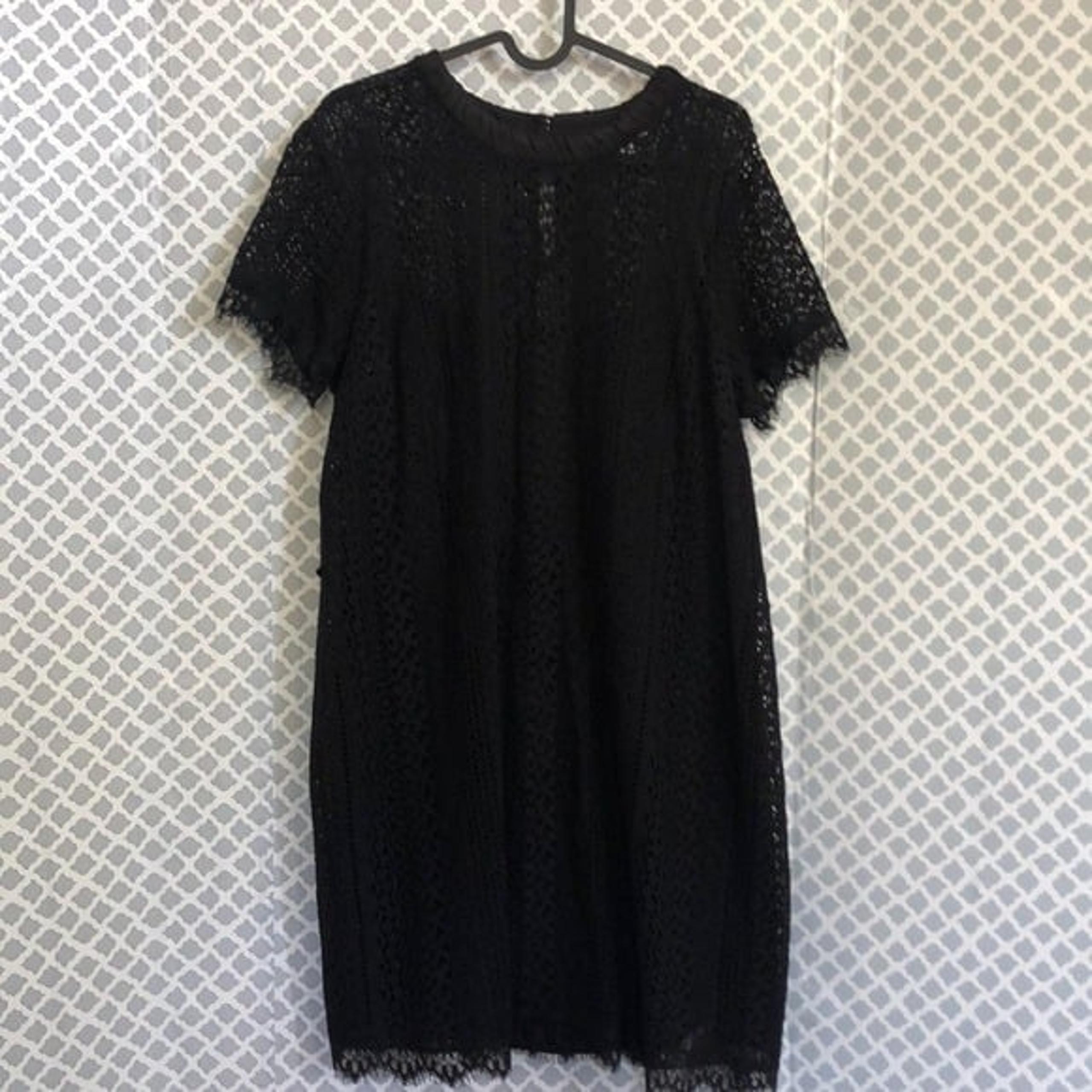 Lauren Conrad black lace dress