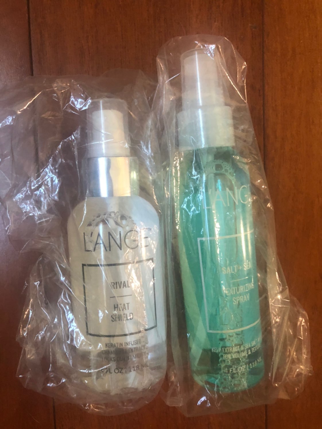 Lange heat shield and texturing spray