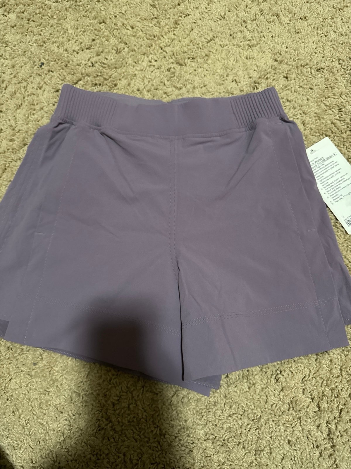 [New] stretch woven relxed fit HIGH RISE SHORTS