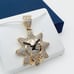 14K Gold Plated Cubic Zircon Pendant, INUS1BR227