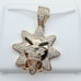 14K Gold Plated Cubic Zircon Pendant, INUS1BR227