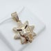14K Gold Plated Cubic Zircon Pendant, INUS1BR227