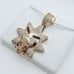 14K Gold Plated Cubic Zircon Pendant, INUS1BR227