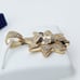 14K Gold Plated Cubic Zircon Pendant, INUS1BR227