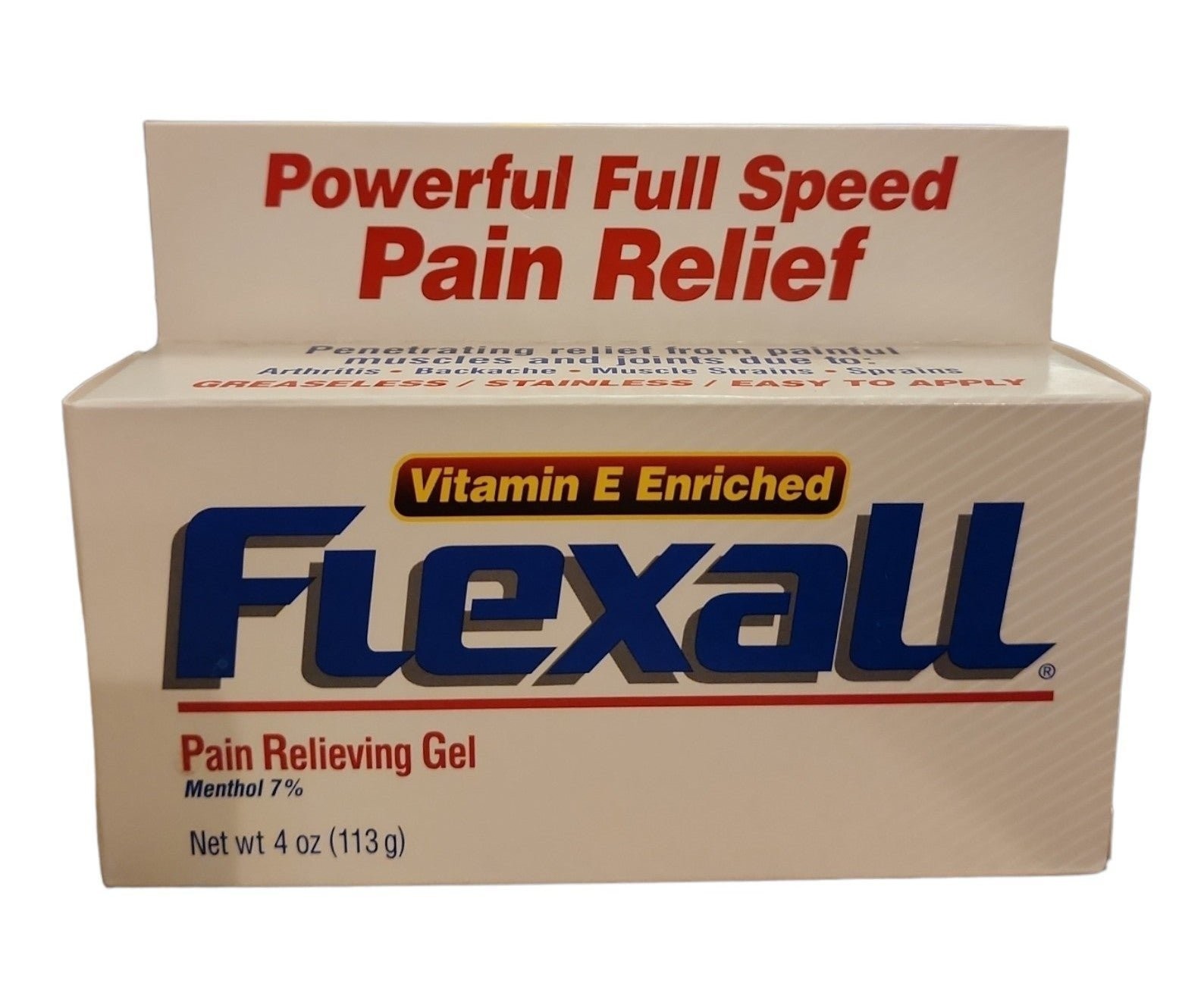 FLEXALL Pain Relieving GEL Vitamin E 4oz DISCONTINUED VHTF NEW