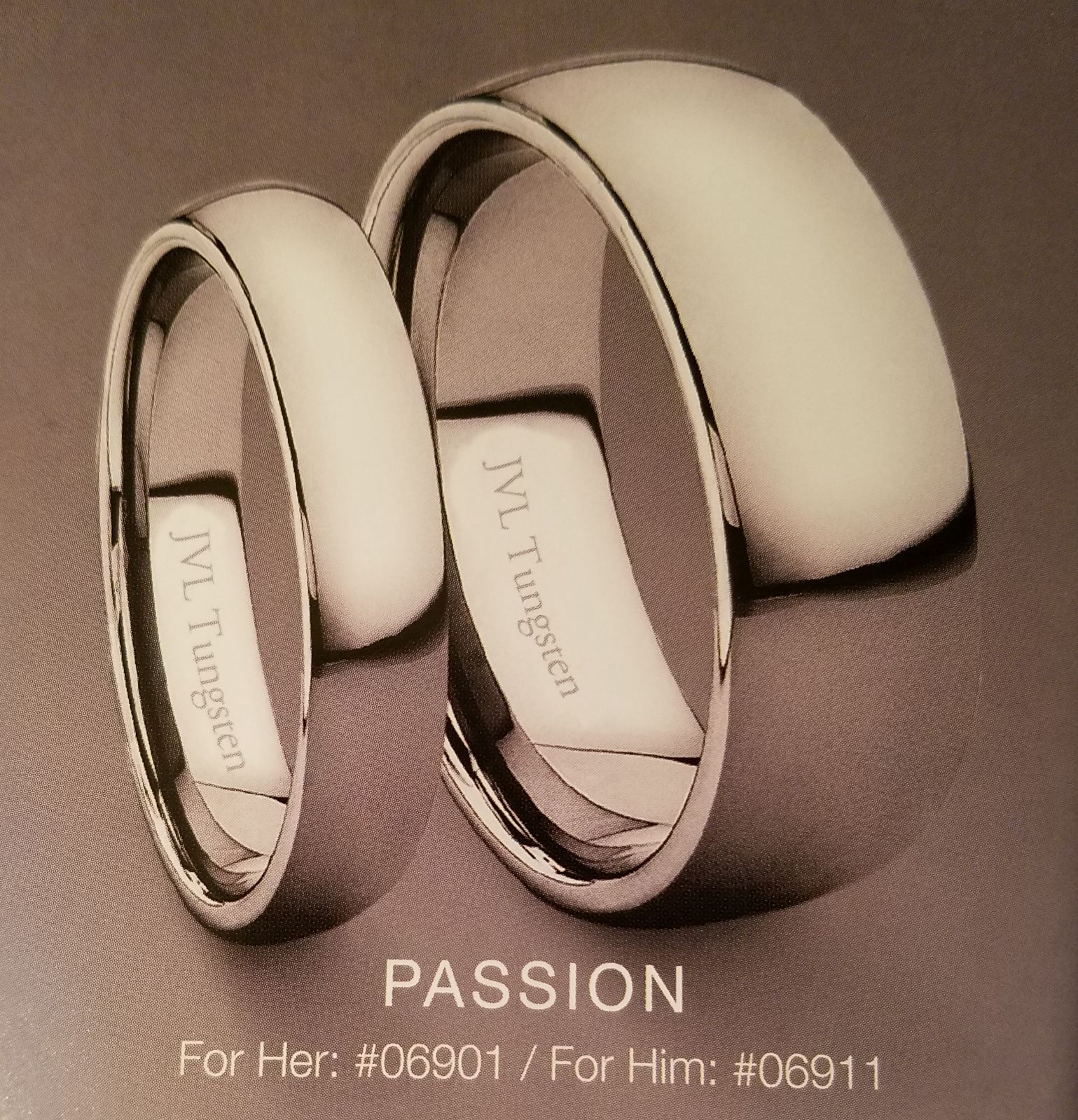 Set Of Tungsten Wedding Rings