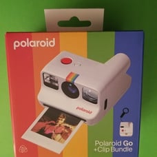 NEW - Polaroid Go + Clip Bundle - Instant Camera - White