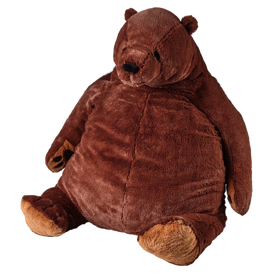IKEA DJUNGELSKOG Soft Toy Animal, Brown Bear, 39¼” NWT