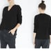 Nili Lotan Black Maddox 100% Cashmere V-Neck Relaxed Fit Sweater XS
