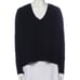 Nili Lotan Black Maddox 100% Cashmere V-Neck Relaxed Fit Sweater XS