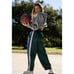 New Free People End Zone Track Pants Wide Leg Nyon Cargo FP Movement Green