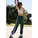New Free People End Zone Track Pants Wide Leg Nyon Cargo FP Movement Green