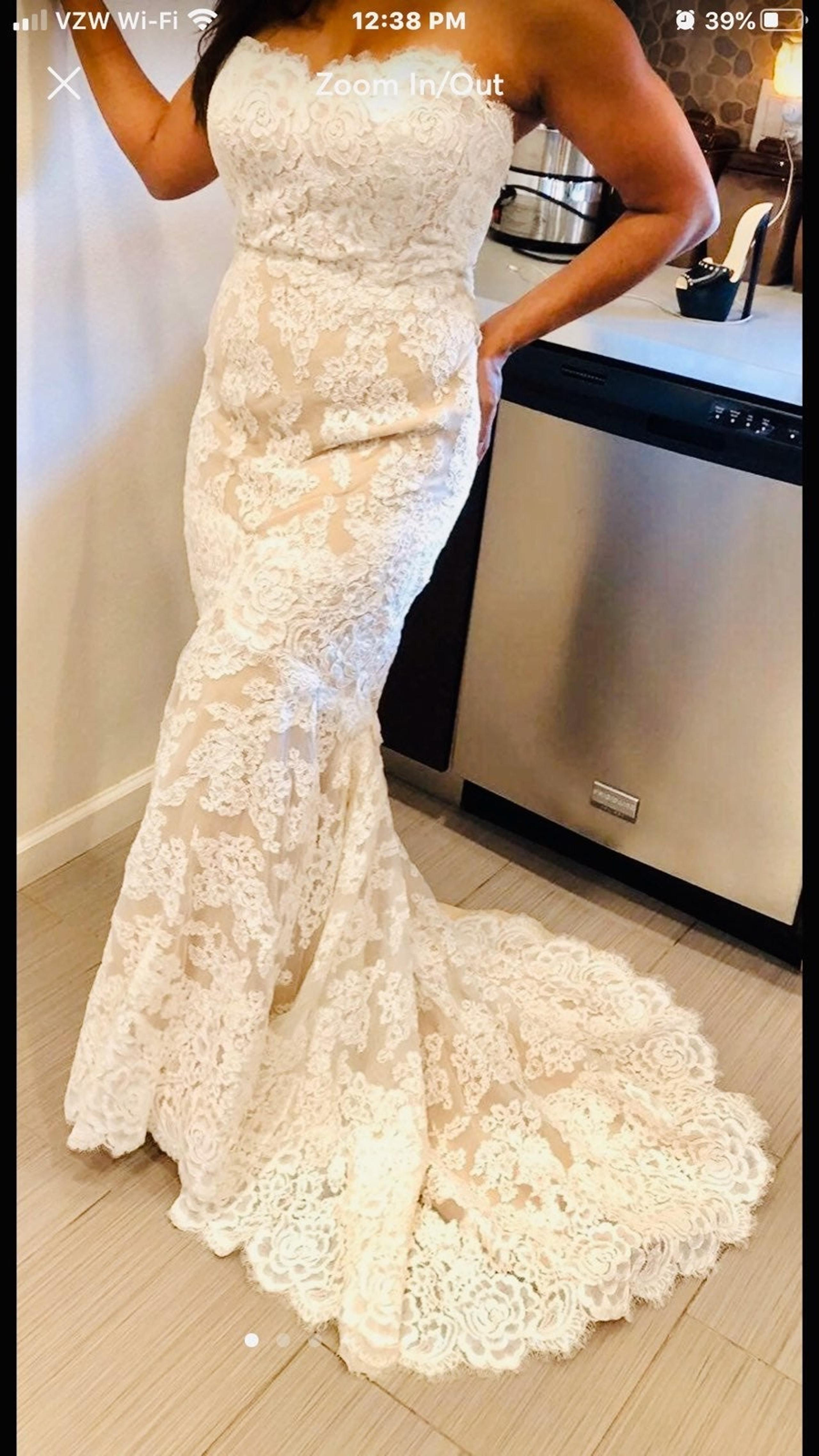 Anne Barge French Lace Wedding Dress 8