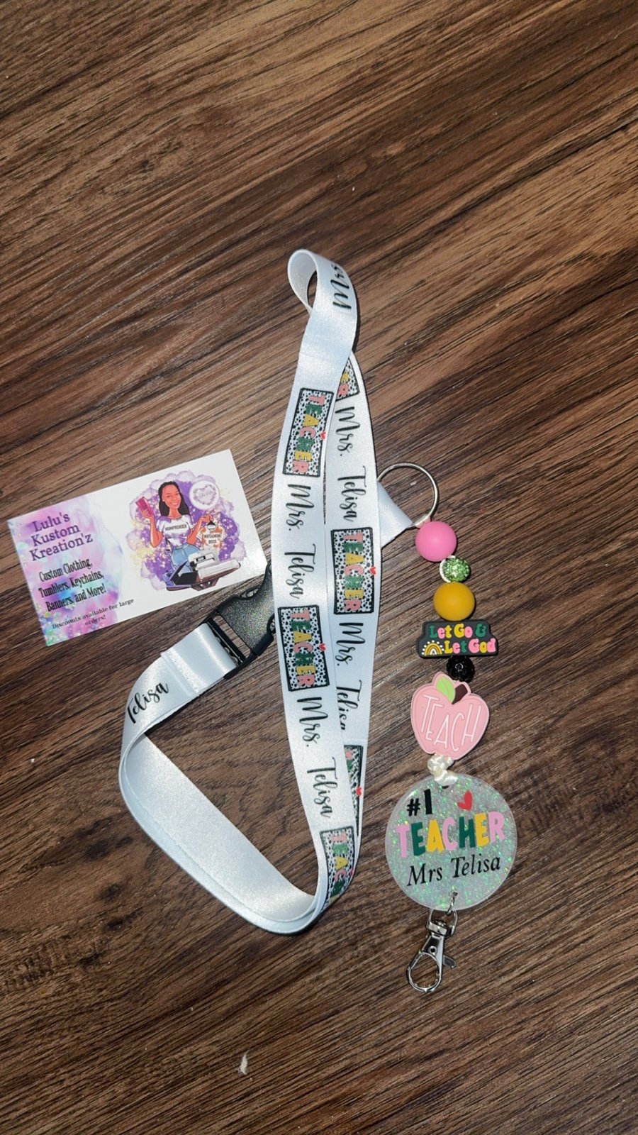 Custom Teacher Lanyard