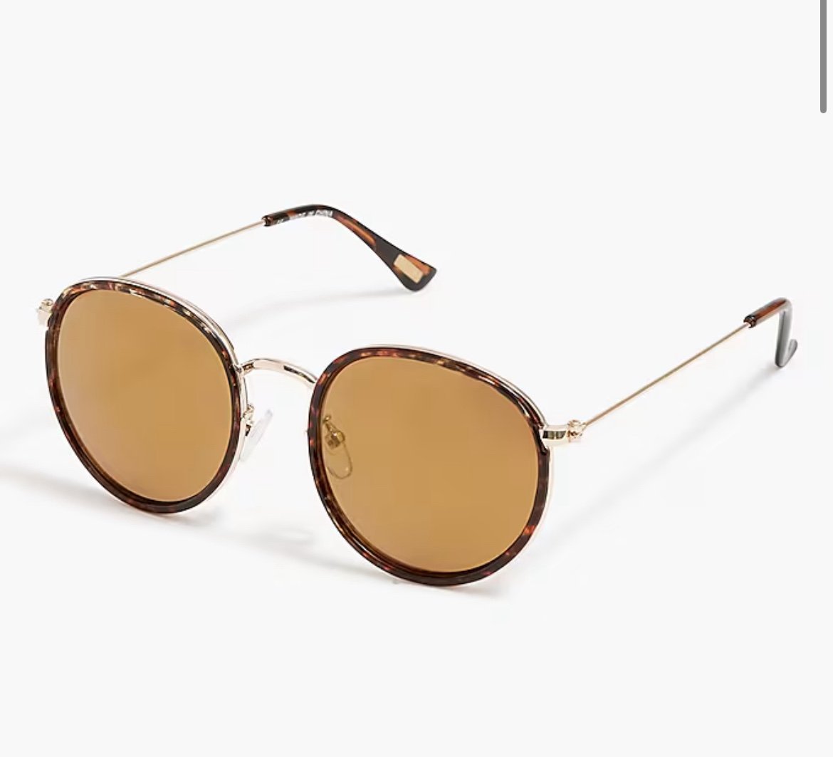 J Crew Round Frame Sunglasses NWT