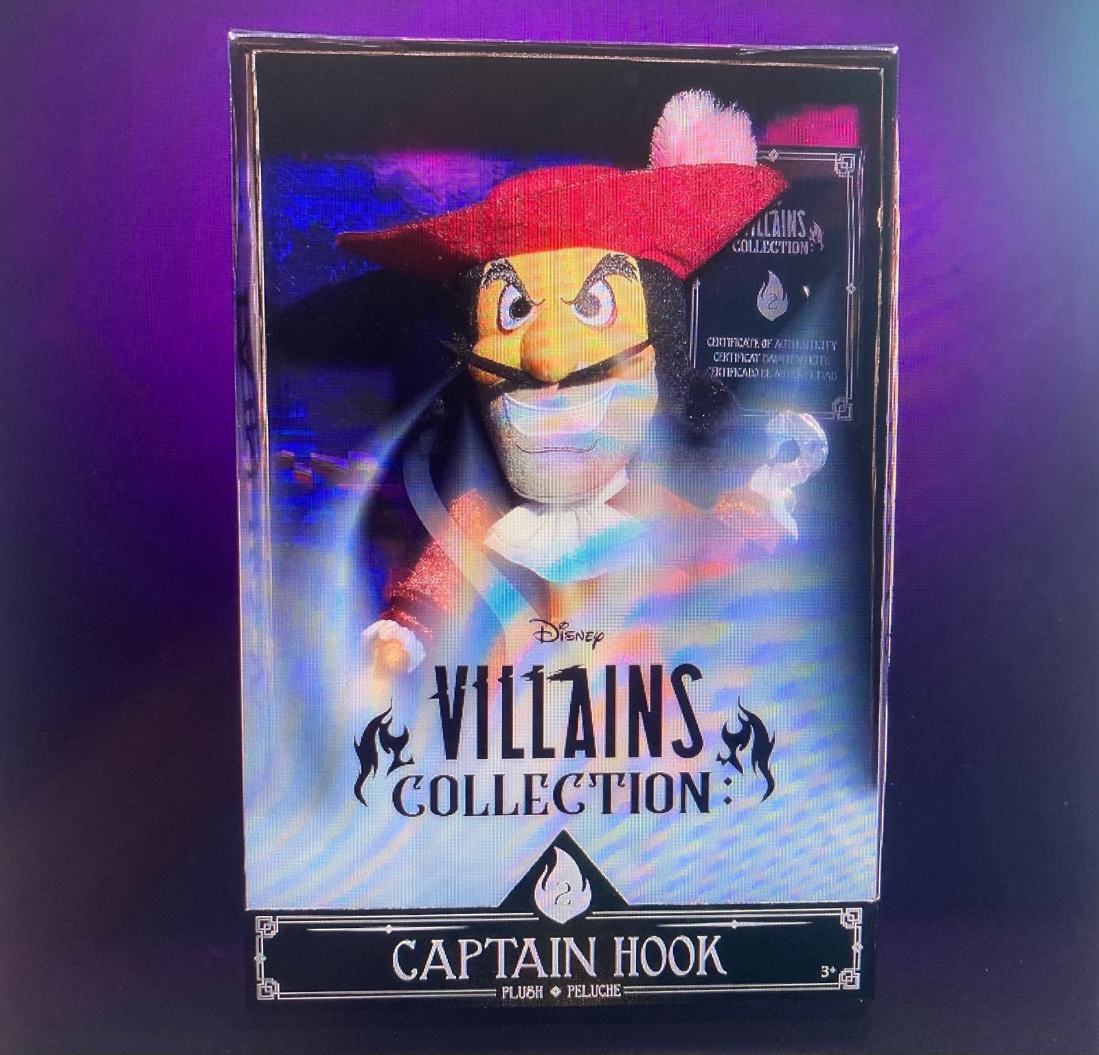 Disney Villains Collection: Captain Hook Plush, 13-inch Collectible Plush Doll