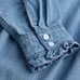 Denim maternity dress short with tie
