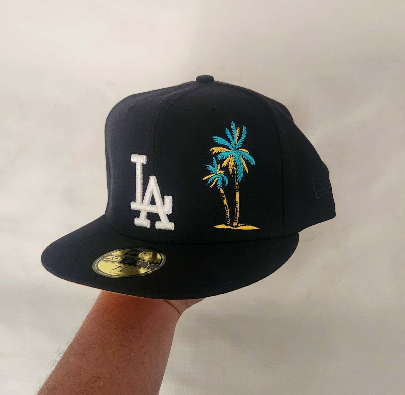 New Era Los Angeles Dodgers 60th Anniversary MLB Patch Black Palm Trees Local