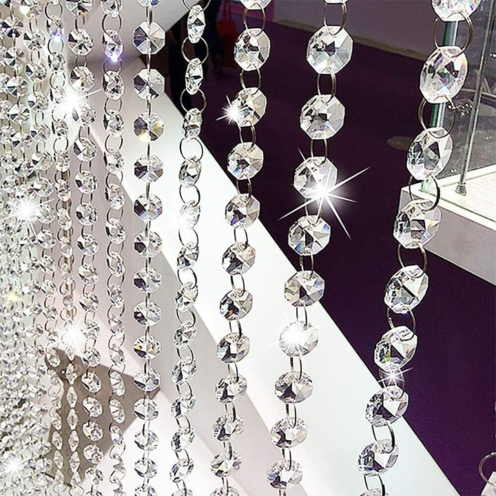 30FT Acrylic Crystal Bead Chandelier
