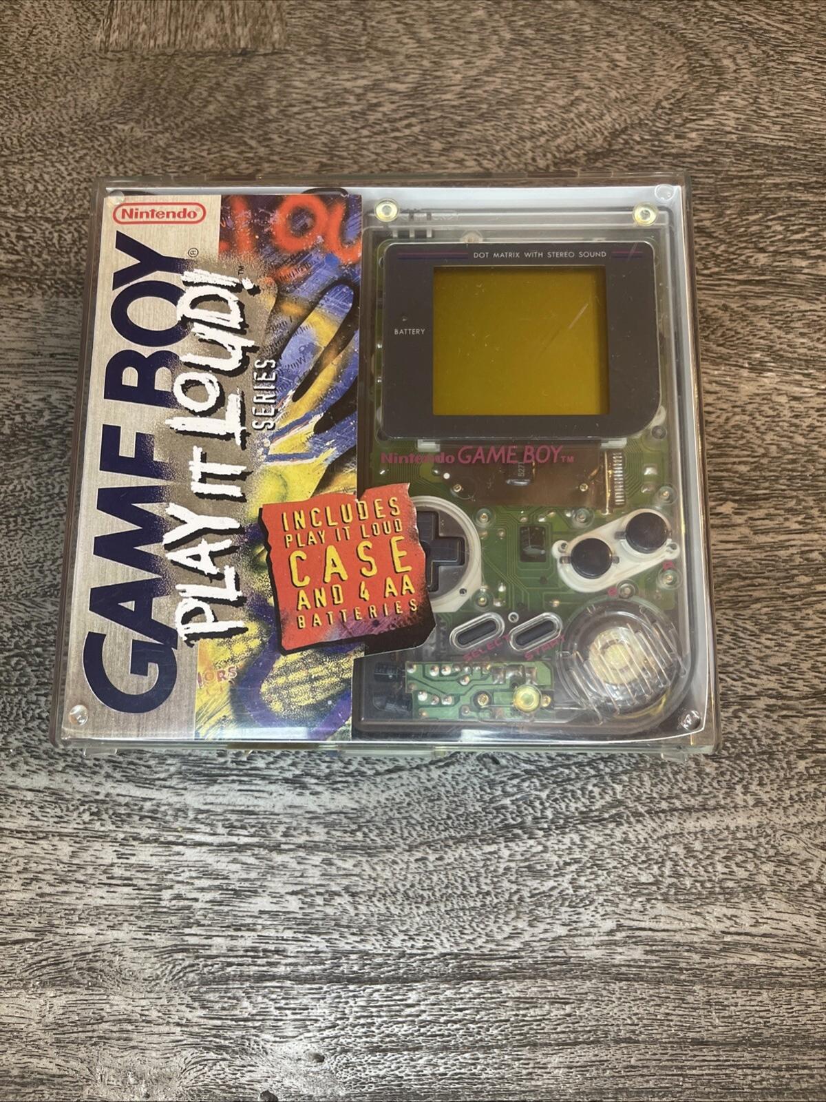 Nintendo Game Boy Clear DMG-01 Play It Loud - Complete - Excellent Condition