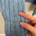 70s blue light weight cable knit sweater