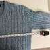 70s blue light weight cable knit sweater