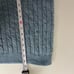 70s blue light weight cable knit sweater