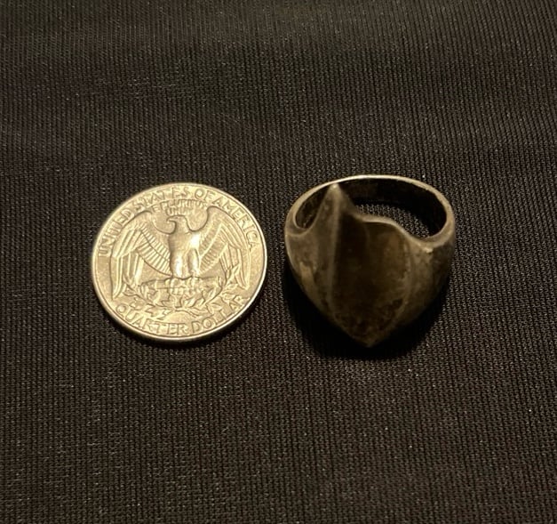 vintage modern sterling silver ring