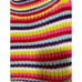 Anthropologie John + Jenn Multi Rainbow Knit Halter Percy Sweater Tank Size XL