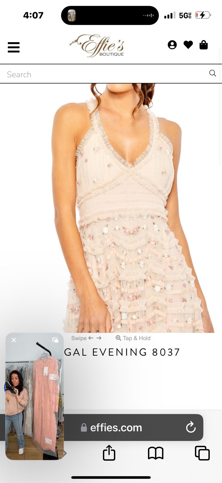 Mac Duggal maxi, msrp 800