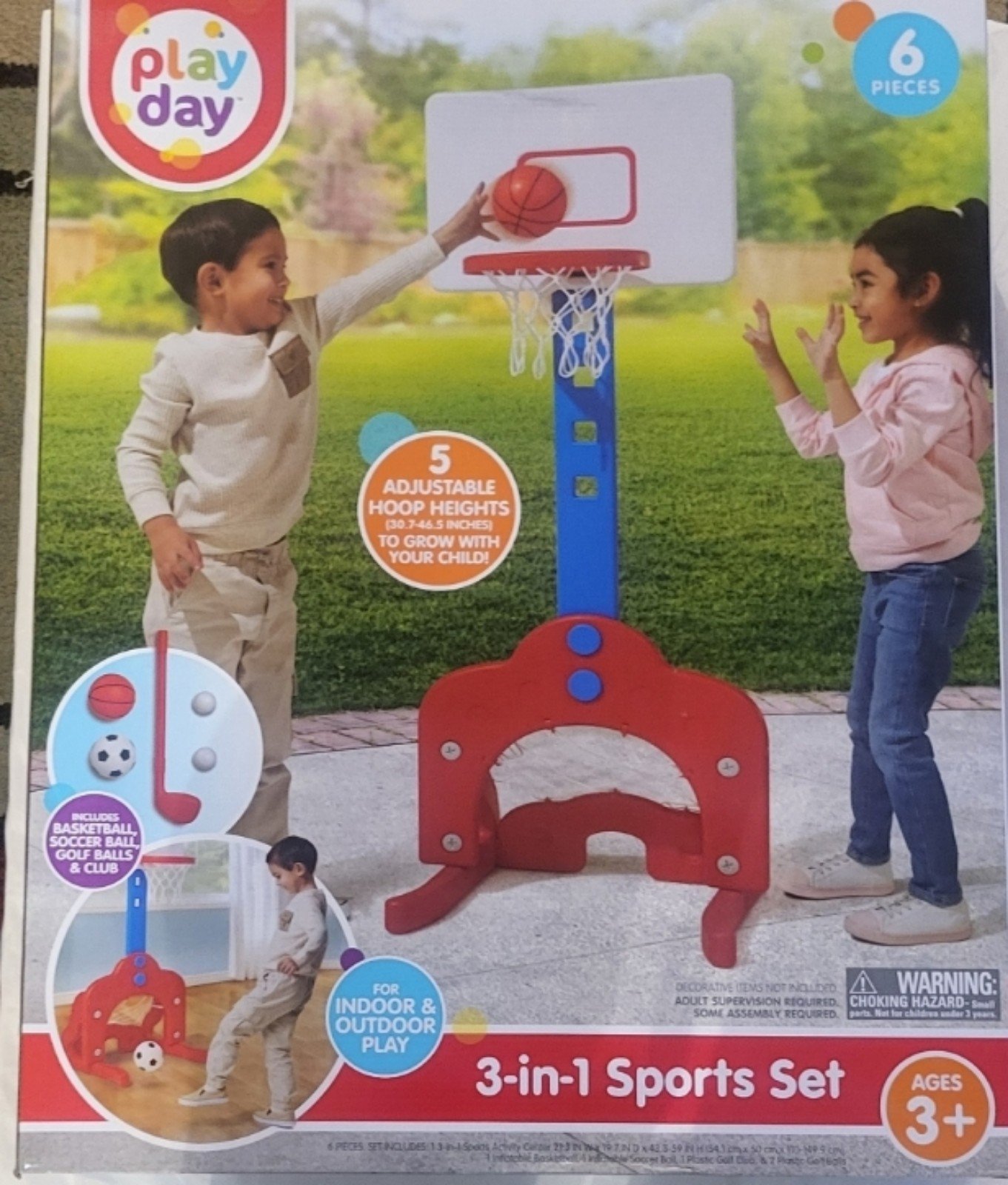 Play Day 3-in-1 Sports Set