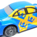 DISNEY PIXAR CARS MAX SCHNELL BLUE & YELLOW 1:55 DIEAST 3 1/8 CAR WITH CROWNS