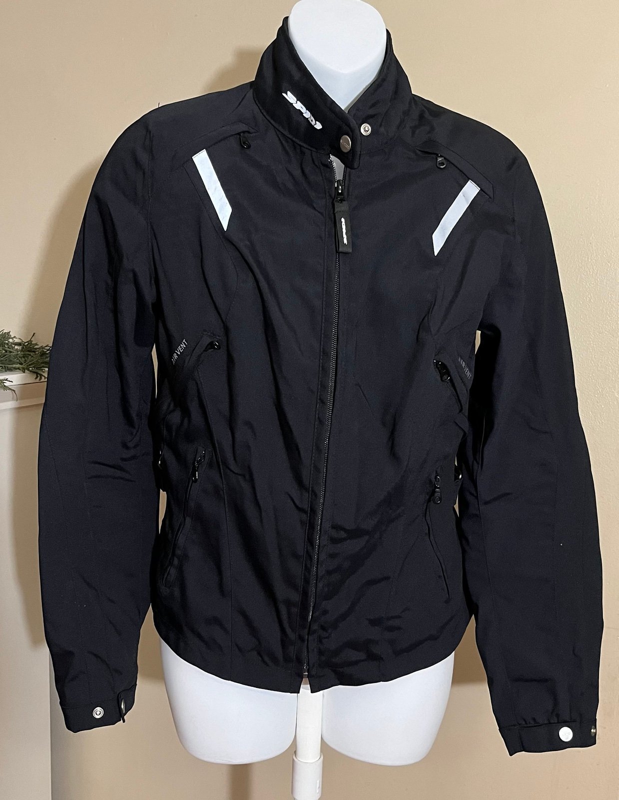 SPIDI Ella bike Ladies Black Motorcycle Jacket Size Small