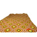 Granny Square Vintage Crocheted Afghan Throw Blanket Orange Yellow Brown Red